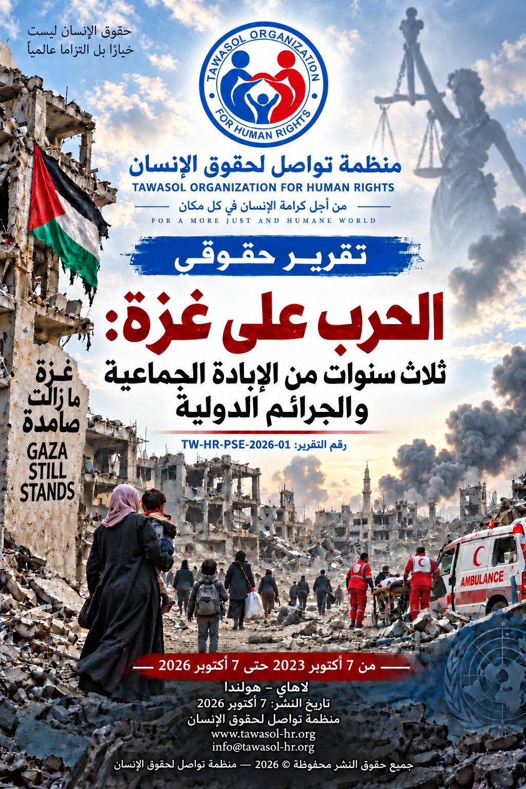 غزة فلسطين: منظمة تواصل لحقوق الإنسان تصدر تقرير الحرب علي غزة