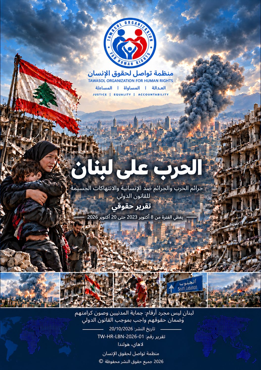 لبنان: منظمة تواصل لحقوق الإنسان تصدر تقرير «الحرب على لبنان»